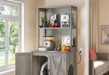 DWVO Large Hidden Litter Box Furniture Review: Stylish Storage & Charging Station Worth It?